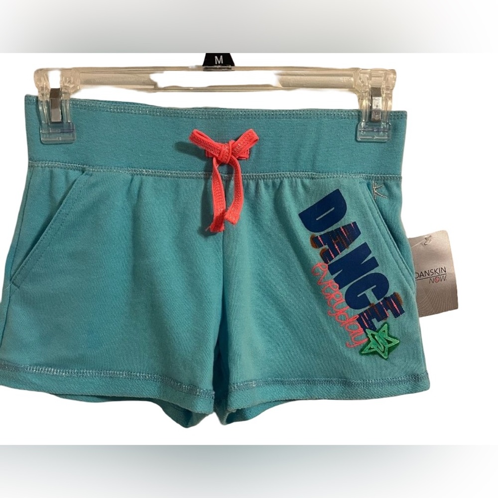 NWT Danskin Now "dance" theme shorts size 7/8